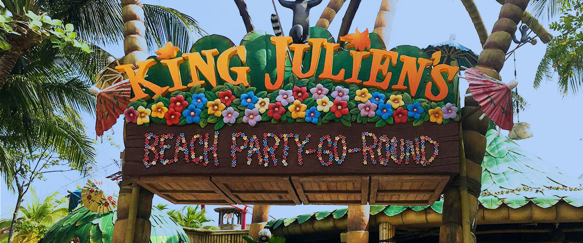 King Julien's Beach Party-Go-Round - Universal Studios Theme Park, Singapore